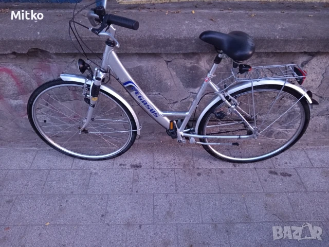 28 цола алуминиев велосипед с 7 скорости усилени капли амортисьори предни като нов , снимка 9 - Велосипеди - 50739721
