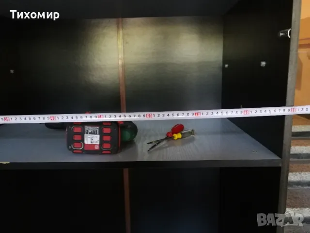 Гардероб в сиво и черно ПДЧ (разглобен) , снимка 6 - Гардероби - 47349371