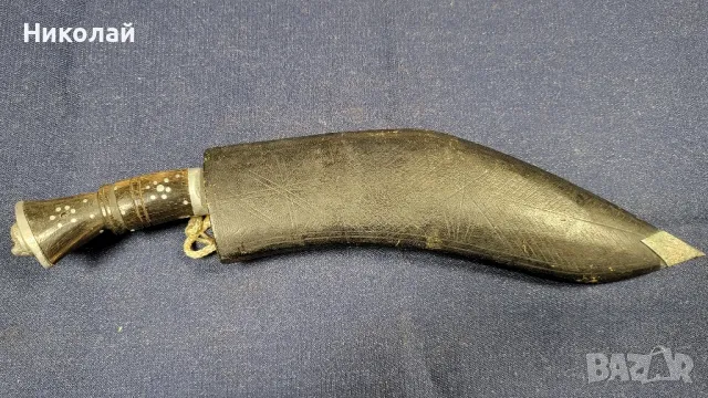 Стар нож кукри с кания