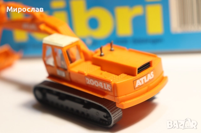 KIBRI H0 1/87 ATLAS БАГЕР КРАН МОДЕЛ ИГРАЧКА КОЛИЧКА, снимка 4 - Колекции - 52772693