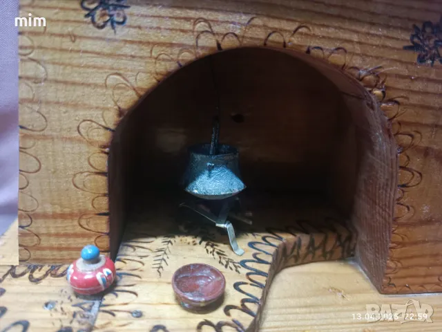 Стара дървена декорация , снимка 2 - Антикварни и старинни предмети - 49884730