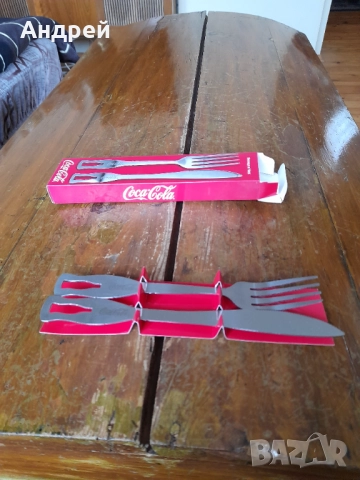 Прибори,Нож и Вилица Кока Кола,Coca Cola, снимка 2 - Други ценни предмети - 52946651
