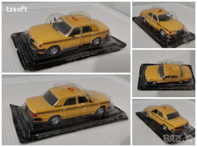 Волга ГАЗ 3110 Такси ДеАгостини 1:43, снимка 1