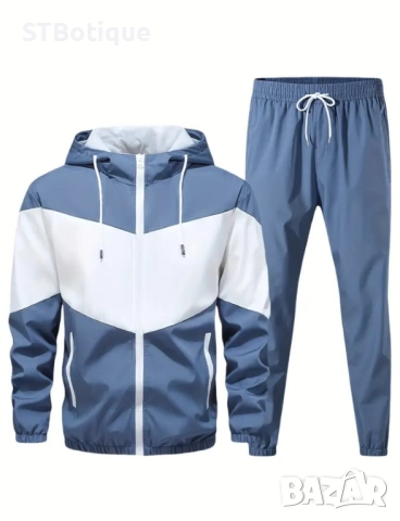 💥 Топ Обява – STBoutique💥 🧥 Мъжки спортен комплект от 2 части – яке с качулка и панталон , снимка 3 - Спортни дрехи, екипи - 52132926