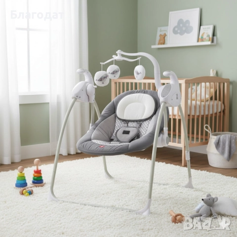 Електрическа люлка за бебе Zizito Hana, снимка 2 - Други - 52502708