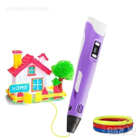 Детска 3D писалка за рисуване и моделиране, снимка 6 - Образователни игри - 51510421