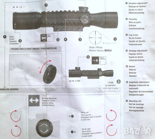 ОПТИКА за ДЪЛГОЦЕВНО ОРЪЖИЕ, снимка 8 - Оборудване и аксесоари за оръжия - 28591950