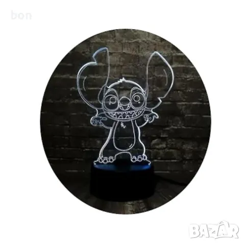 3D LED лампа Lilo Stitch, снимка 8 - Други - 49889454