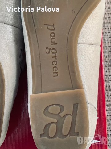 Удобни леко златисти обувки-лоуфъри PAUL GREEN, снимка 3 - Дамски ежедневни обувки - 36865563