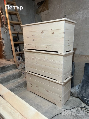 Дървени кашпи за цветя, снимка 5 - Саксии и кашпи - 47776398