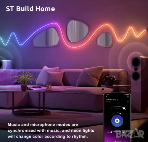 ⭐ТОП Обява–LED Скрито RGB Осветление 5/10/15/20м.за Вътрешна и Външна Употреба| STBuildHome⭐, снимка 2 - Лед осветление - 52466675