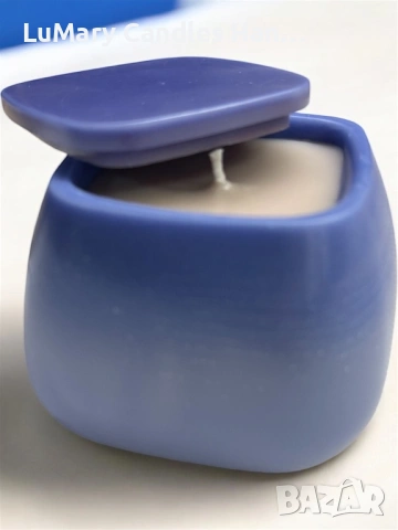 Свещ “ Синя тишина”, снимка 6 - Декорация за дома - 53224736