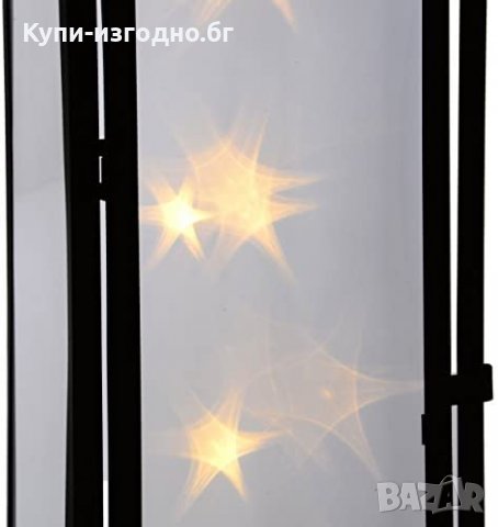 Декоративен светещ фенер с 10 различни цветове , 20х20х42см , метал и стъкло, снимка 6 - Декорация за дома - 32229111