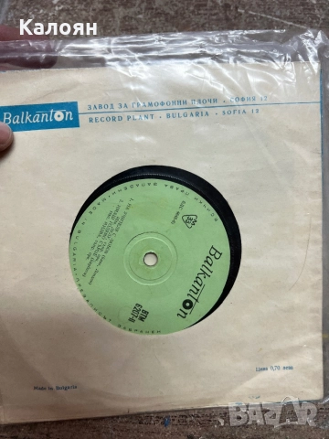 Малка плоча - На учителя с любов - на Балкантон , снимка 2 - Грамофонни плочи - 52476085