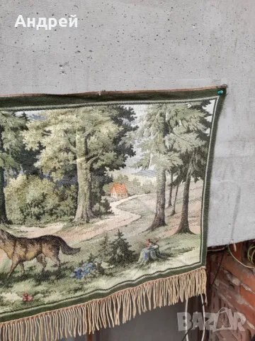 Стар ковьор Червената Шапчица,покривка за стена  #2, снимка 5 - Антикварни и старинни предмети - 47664121
