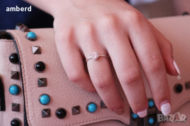 Нежен и стилен сребърен пръстен - модел PLR023, снимка 10 - Пръстени - 51375616