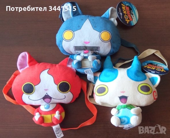 Детска чантичка за рамо Yo-Kai Watch, плюш, раница , снимка 1 - Кенгура и ранички - 43786359