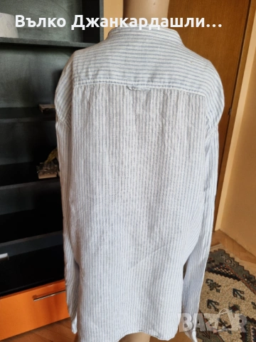 Мъжка ленена риза Angelo Litrico, размер XXL, снимка 6 - Ризи - 53231334