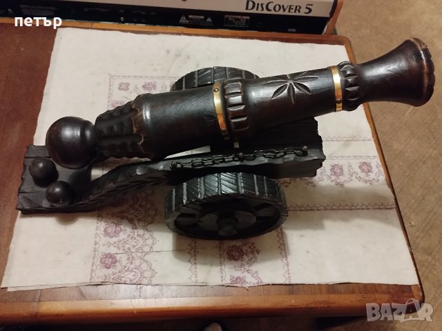 Голямо дървено оръдие, снимка 7 - Декорация за дома - 43342719