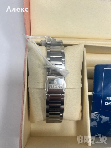 Festina Мултифункционален часовник от неръждаема стомана, снимка 5 - Дамски - 53479462