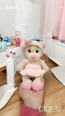 Плетено мече, снимка 2 - Плюшени играчки - 52260171