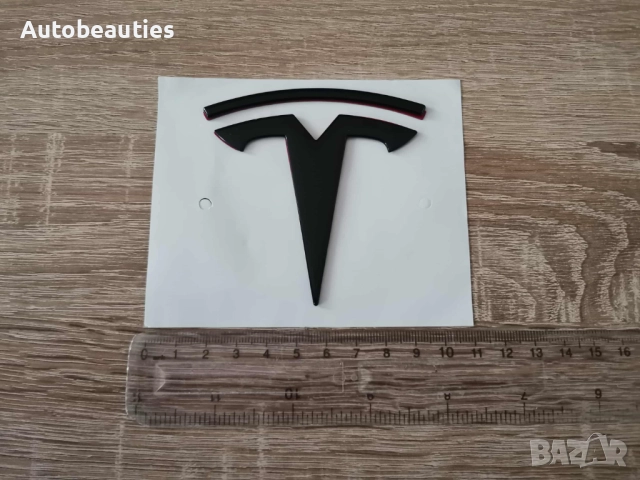 черен гланц лого Tesla , снимка 5 - Аксесоари и консумативи - 51986262