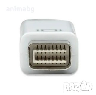 ANIMABG Преходник Mini DVI към VGA адаптер за връзка на Mac PC компютър MacBook Laptop лаптоп с мони, снимка 3 - Кабели и адаптери - 44077030