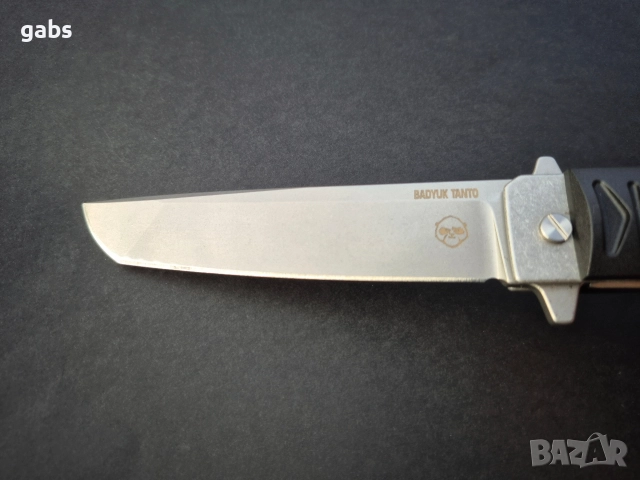 Сгъваем нож BRUTALICA BADYUK Tanto Black Stonewash, снимка 7 - Ножове - 52923062
