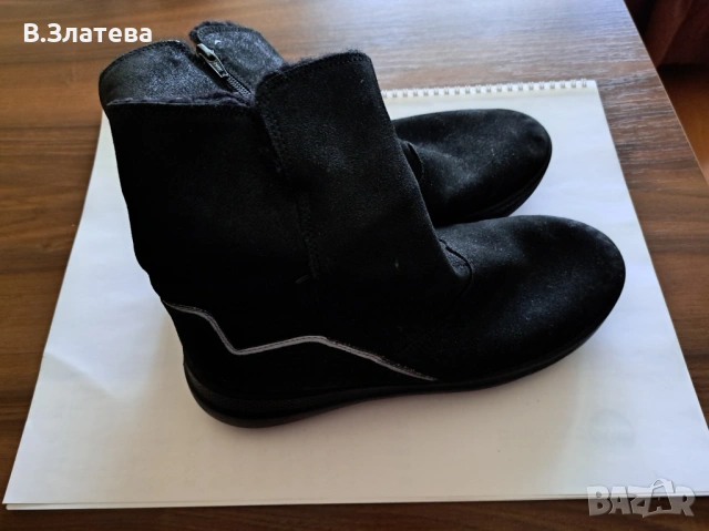 Дамски боти, обувки №38-естествена кожа, велур, снимка 10 - Дамски ежедневни обувки - 53573484