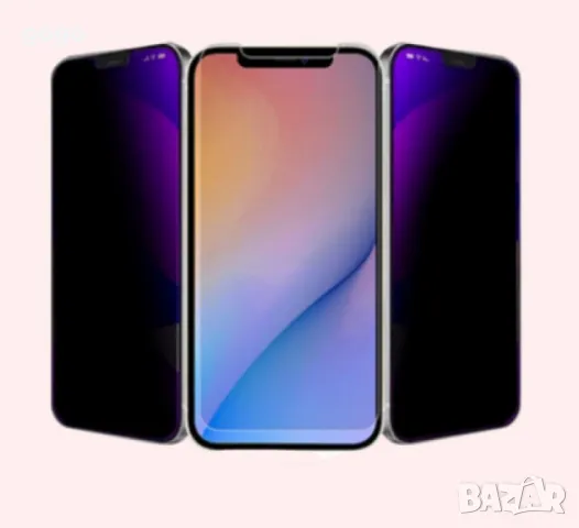 Privacy протектор за iPhone и Samsung, снимка 3 - Калъфи, кейсове - 48592122