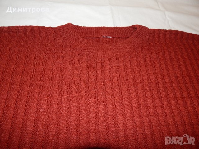 Тъмно червен блузон Л-ХЛ размер, снимка 2 - Блузи с дълъг ръкав и пуловери - 27176430