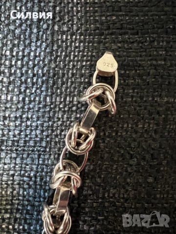 Сребърна гривна, нова, снимка 2 - Гривни - 40310627