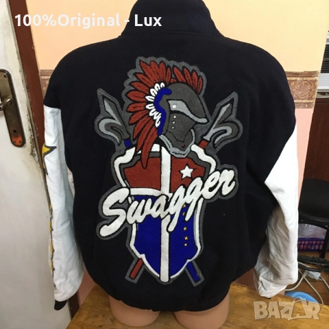 Разпродавам-Swagger -USA.Кожа и Вълна.Оргинал.Нов-ХЛ, снимка 8 - Якета - 52577570