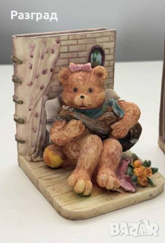 Чифт винтидж държачи за книги Teddy Tales, снимка 4 - Детски книжки - 53401409