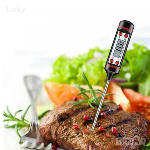Кухненски дигитален термометър за шпиковане със сонда, за храни и течности, снимка 10 - Аксесоари за кухня - 35517480