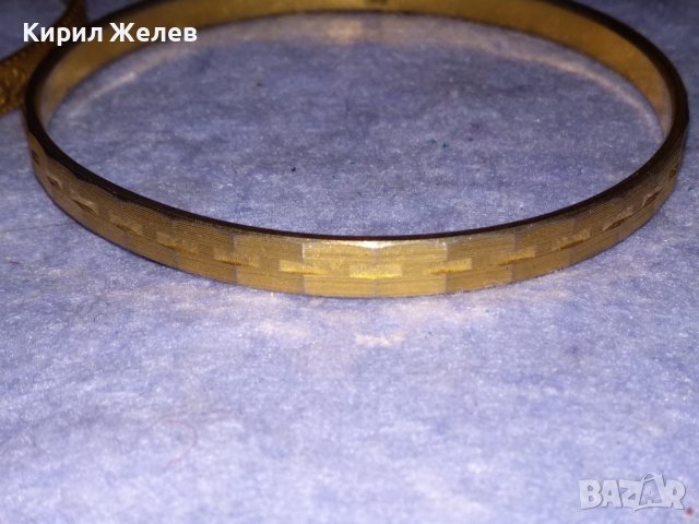 СТАРИННА БРОНЗОВА ОРНАМЕНТИРАНА РЕТРО ГРИВНА и СТОМАНЕНА ВИНТИДЖ ГРИВНА с ПОЗЛАТА 38009, снимка 9 - Антикварни и старинни предмети - 40837051