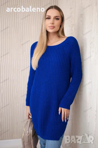 Дамски пуловер с цепки отстрани, 9цвята , снимка 12 - Блузи с дълъг ръкав и пуловери - 47519257