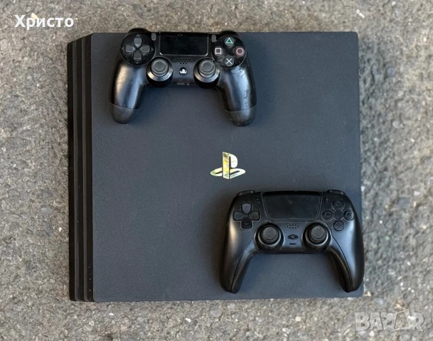 Конзола Playstation 4 PRO, 4K, 1ТВ, Sony PS4 Pro + 2бр. контролера, снимка 2 - PlayStation конзоли - 51404105