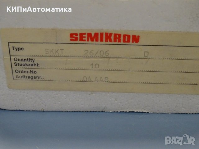 модул SEMIKRON Semipack SKKT 26/06 D 84GN Thyristor Module, снимка 10 - Резервни части за машини - 37653360