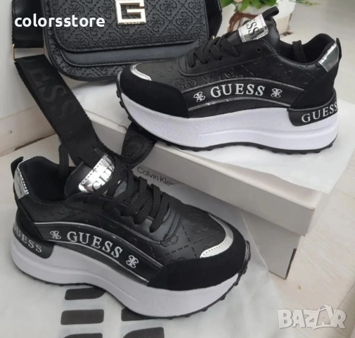 Дамски черни маратонки Guess/BR95