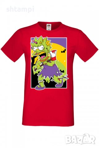 Мъжка тениска The Simpsons Lisa Simpson 01,Halloween,Хелоуин,Празник,Забавление,Изненада,Обичаи,, снимка 3 - Тениски - 38136856