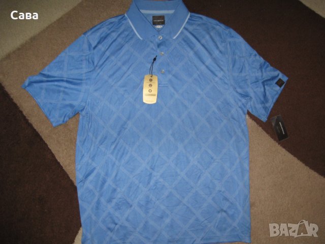 Тениски GREG NORMAN    мъжки,Л  /синя и розова/, снимка 2 - Блузи - 33314559