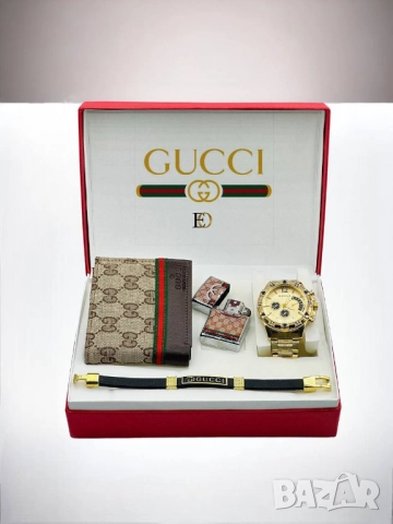 подаръчни комплекти gucci calvin klein fendi emporio armani puma lacoste boss, снимка 15 - Подаръци за мъже - 51450908