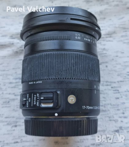 Sigma 17-70 f/2.8-4 DC Macro OS HSM Contemporary за Canon EF-S -чудесна опция за Sony E тела с MC-1, снимка 2 - Обективи и филтри - 43152551