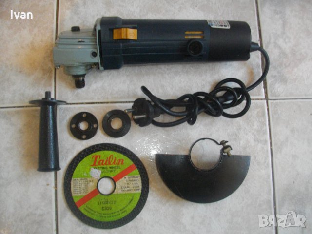 Белгийски Малък Ъглошлайф-Пълен Комплект-500 Вата-ф115мм-Отличен-Technic BC20MBMA