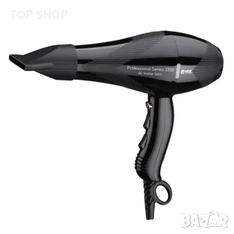 Сешоар, 2200W, AC pro, Йонизация, концентратор и дифузер, снимка 3 - Сешоари - 49226545