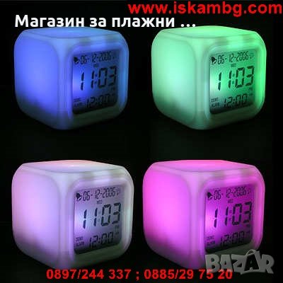 Антистрес LED часовник кубче - 7 цвята, снимка 14 - Други стоки за дома - 28508384