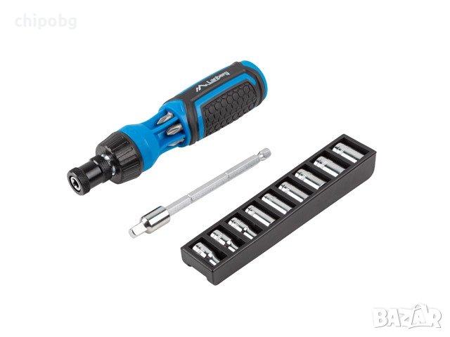 Инструмент, Lanberg Toolkit with ratchet screwdrivers with extention bar 9 sockets 6 bits, снимка 4 - Други инструменти - 38579653