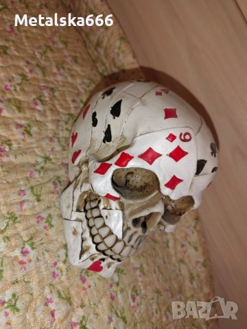 Керамичен череп , снимка 2 - Декорация за дома - 43200964