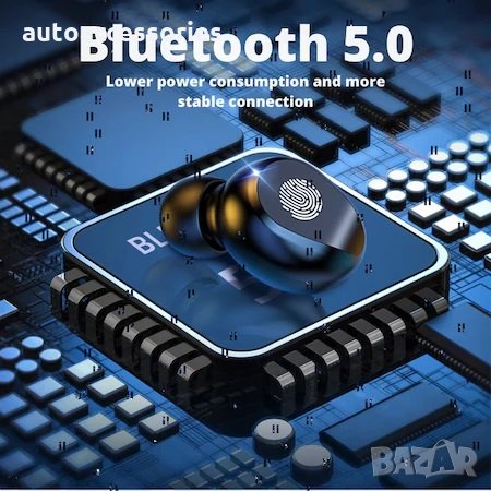 Безжични bluetooth 5.0 слушалки F9-5С , черни, снимка 5 - Безжични слушалки - 33367859